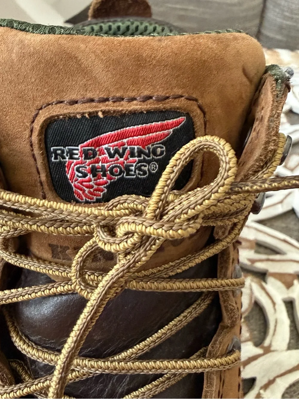 Red Wing King Toe Boots Shoes Brown Waterproof Lace-Up Work Boots 9